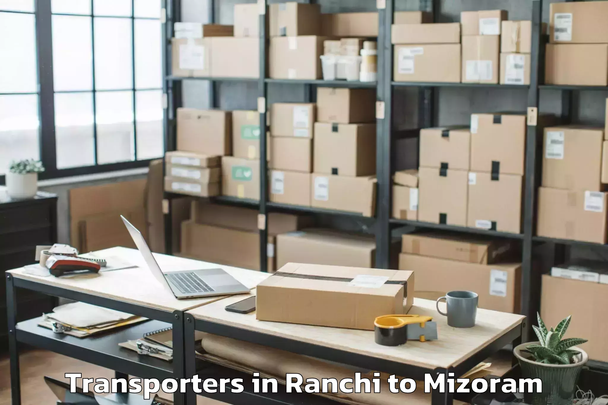 Top Ranchi to Khawzawl Transporters Available